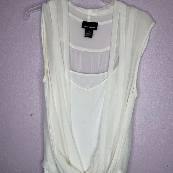 DKNY white blouse - Picture 1 of 2